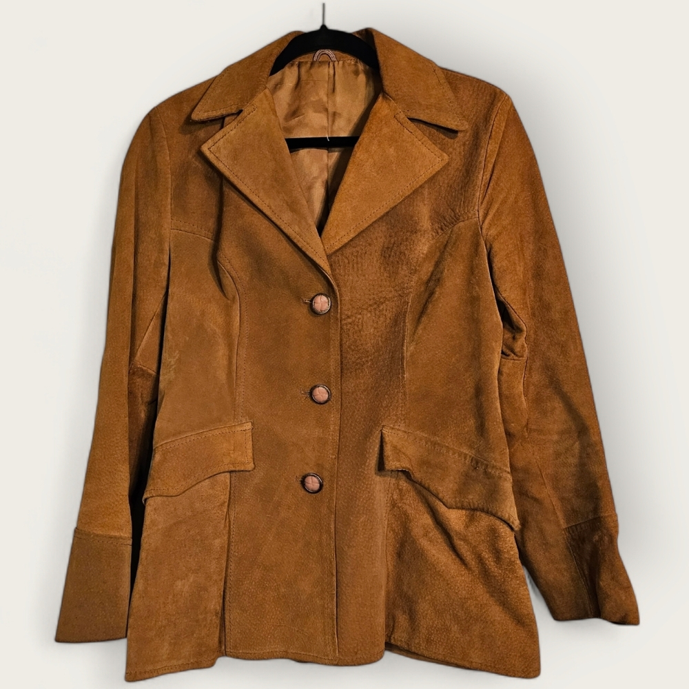 Vintage Genuine Leather Suede Jacket